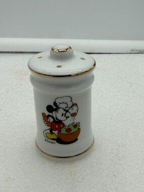 Vintage Disney Chef Mickey Mouse Single Shaker Japan